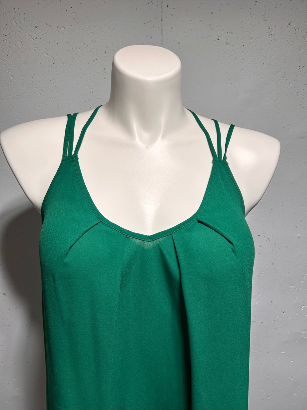 Express Green RacerBack Tank Top L - Picture 2 of 6